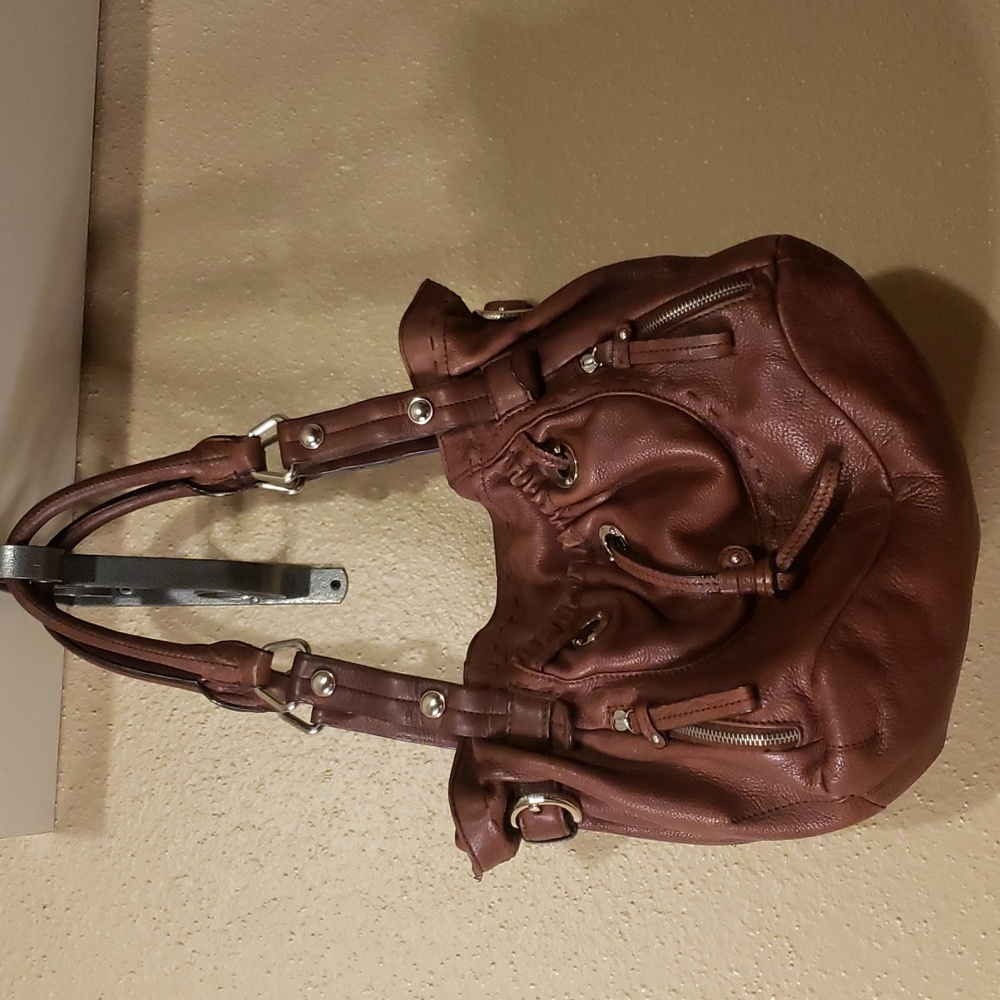 B. MAKOWSKY Leather shoulder tote